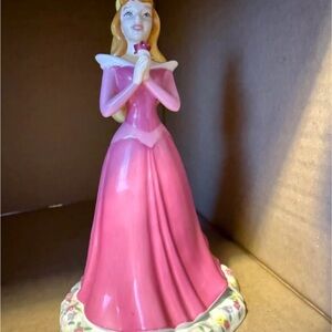 Charming Pink Ceramic Princess Figurine